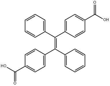 (E)-4,4<i></i>'-(1,2-diphenylethene-1,2-diyl)dibenzoic acid 结构式