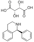 (S)-1,2,3,4-四氢-1-苯基异喹啉 D-(-)-酒石酸盐 结构式