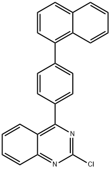 2-氯-4-[4-(1-萘基)苯基]-喹唑啉 結(jié)構(gòu)式