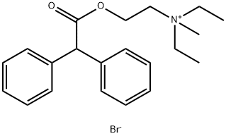 DIETHYL(2-(DIPHENYLACETOXY)-ETHYL)METHYLAMMO<i></i>NIUM BROMIDE 结构式