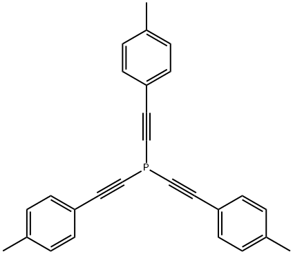 tris[2-(4-methylphenyl)ethynyl]phosphine 结构式