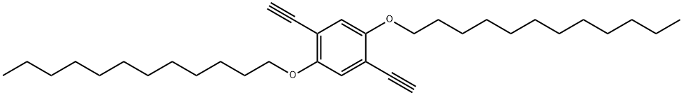 1,4-BIS(DODECYLOXY)-2,5-DIETHYNYLBENZENE 结构式