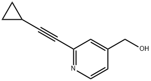 2-(2-环丙基乙炔基)-4-吡啶甲醇 结构式