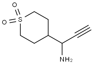 4-(1-氨基丙-2-炔-1-基)四氢2H-噻喃1,1-二氧化物 结构式