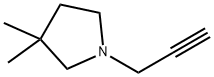 3,3-二甲基-1-(丙-2-炔-1-基)吡咯烷 结构式