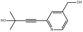 2-(3-羟基-3-甲基-1-丁炔-1-基)-4-吡啶甲醇 结构式