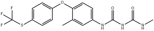 N-METHYL-N-[3-METHYL-4-[4-[(TRIFLUOROMETHYL)THIO]PHENOXY]PHENYL]-IMIDODICARBO<i></i>NIC DIAMIDE 结构式
