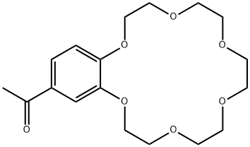 4<i></i>'-乙酰苯并-18-冠-6-醚 结构式