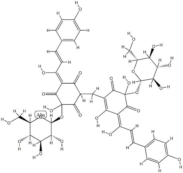 藏红花色素 结构式