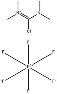 N,N,N<i></i>',N<i></i>'-四甲基氯甲脒六氟磷酸盐 结构式