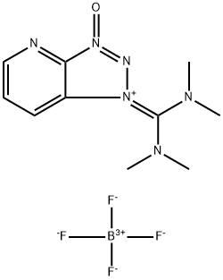 2-(7-氮杂苯并三氮唑)-N,N,N<i></i>',N<i></i>'-四甲基脲四氟硼酸盐 结构式