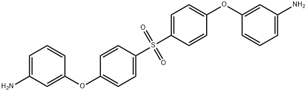 4,4<i></i>'-双(3-氨基苯氧基)二苯基砜 结构式