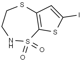 5-溴-2-甲基-3,4-二氢2H-苯并[E][1,2]噻嗪1,1-二氧化物 结构式