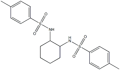 1S,2S-N,N<i></i>'-二对甲苯磺酰基-1,2-环己二胺 结构式