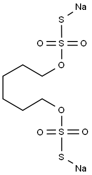 硫代硫酸 S,S<i></i>'-1,6-己二醇酯二钠盐 结构式