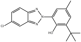 紫外线吸收剂 UV－326 结构式