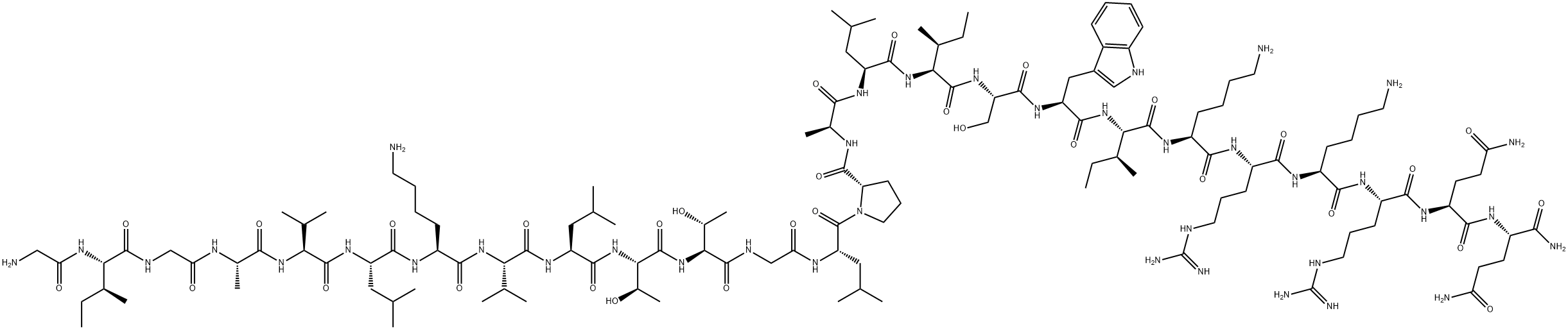 蜂毒素 结构式