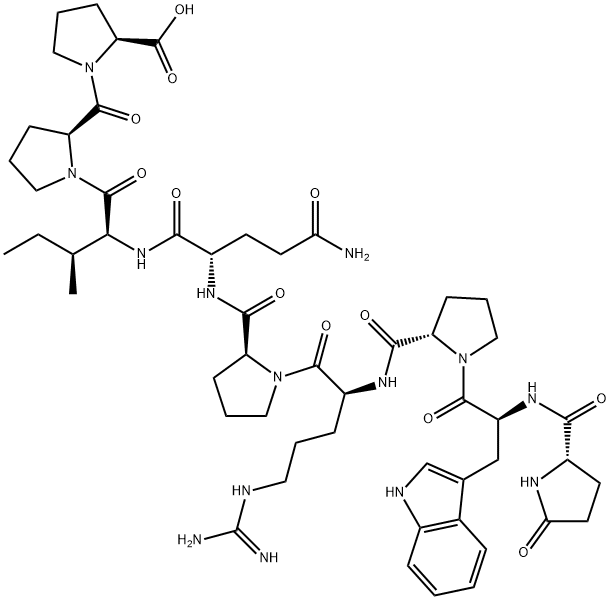 替普罗肽 结构式