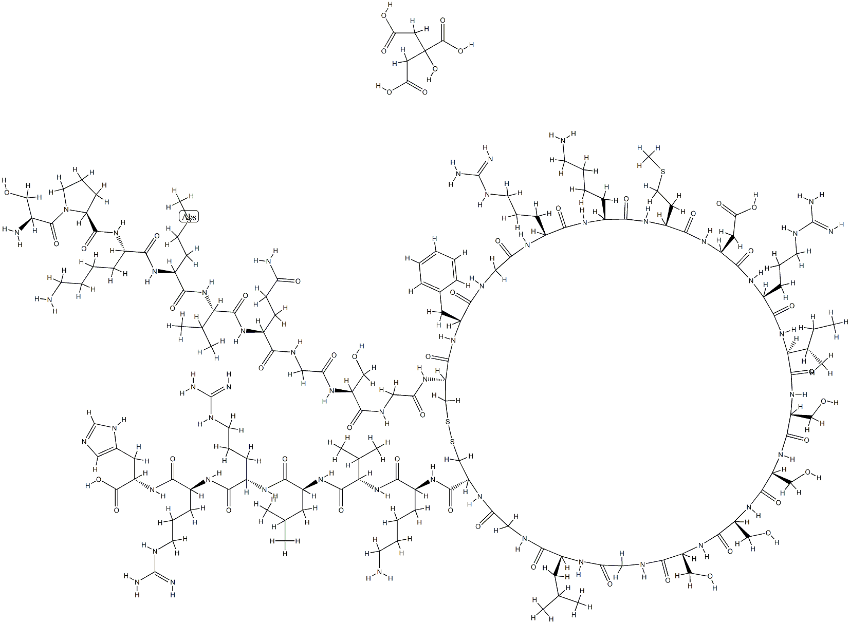 NESIRITIDE CITRATE 结构式