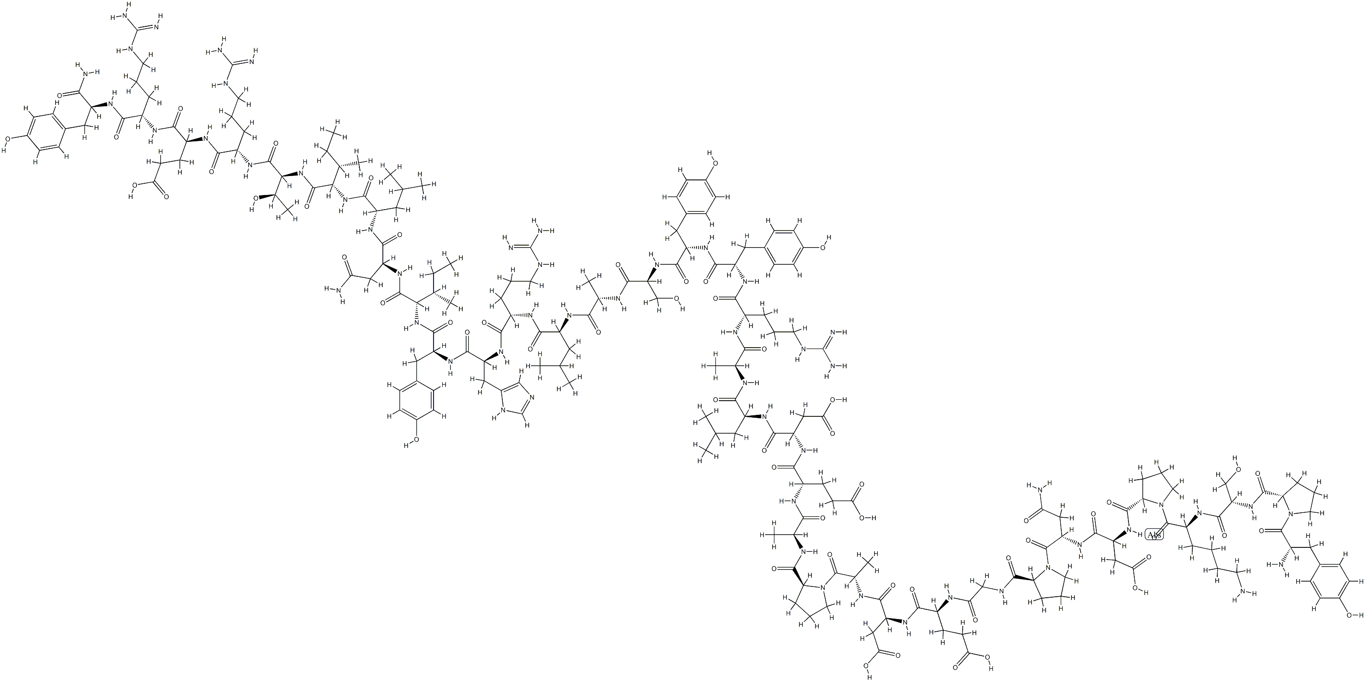 神经肽-Y(猪) 结构式