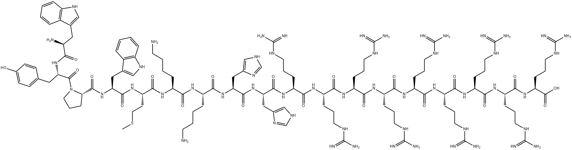 HXR9细胞渗透性多肽 结构式