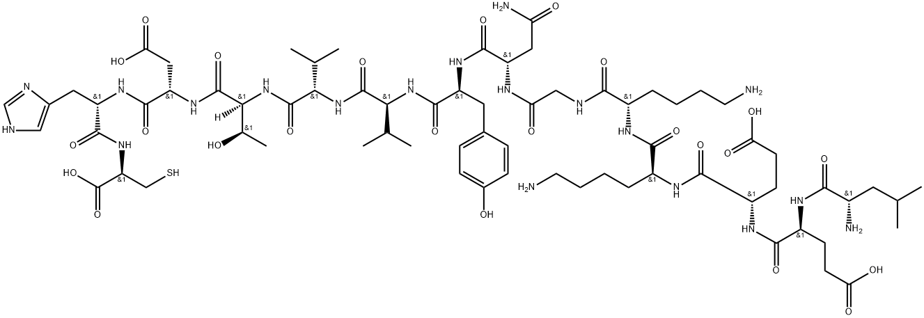 EGFRvIII peptide (PEPvIII) 结构式