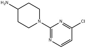 1-(4-氯嘧啶-2-基)哌啶-4-胺 结构式