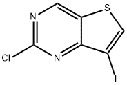 2-氯-7-碘噻吩并[3,2-D]嘧啶 結(jié)構(gòu)式