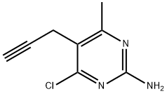 2-氨基-6-氯-嘧啶-4-2-硫代丙酸甲酯 结构式