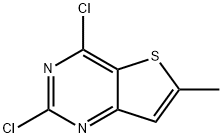 2,4-二氯-6-甲基噻吩并[3,2-D]嘧啶 结构式
