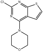2-氯-4-嗎啡啉基噻吩并[2,3-D]嘧啶 結(jié)構(gòu)式