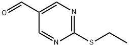 2-(硫代乙基)嘧啶-5-甲醛 结构式