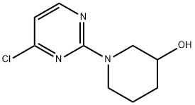 1-(4-氯-2-嘧啶基)-3-哌啶醇 结构式