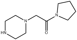 1-(2-哌嗪-1-基乙酰)吡咯烷 结构式