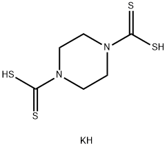 哌嗪-1,4-双二硫代羧酸钾盐 结构式