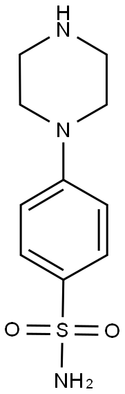 4-哌嗪苯磺酰胺 结构式