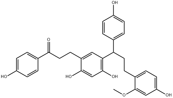 剑叶血竭素 结构式