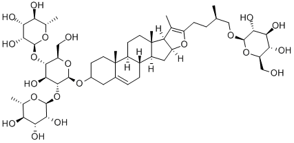 伪原薯蓣皂苷 结构式