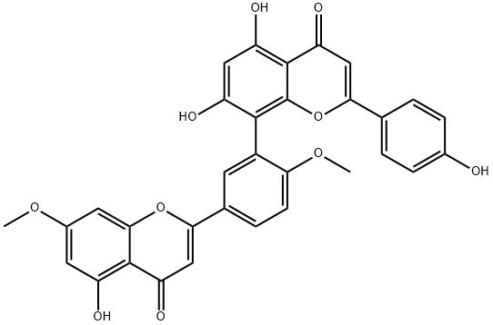 银杏素 结构式