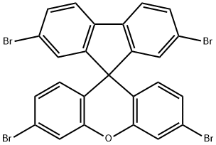 2,3<i></i>',6<i></i>',7-四溴螺[芴-9,9<i></i>'-氧杂蒽] 结构式