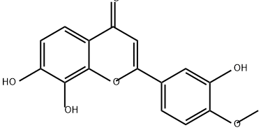 4<i></i>'--3<i></i>',7,8-三羟基黄酮 结构式