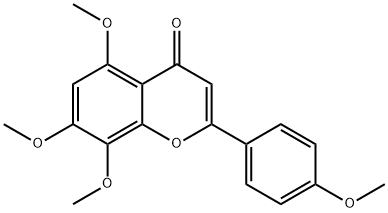 4<i></i>',5,7,8-四甲氧基黄酮 结构式