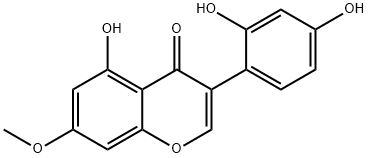 2<i></i>',4<i></i>',5-三羟基-7-甲氧基异黄酮 结构式