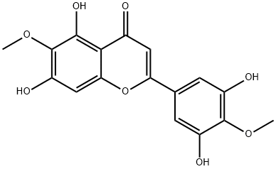 3<i></i>',5,5<i></i>',7-四羟基-4<i></i>',6-二甲氧基黄酮 结构式