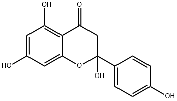 2,3-二氫-2,5,7-三羥基-2-(4-羥基苯基)-4H-1-苯并吡喃-4-酮 結(jié)構(gòu)式