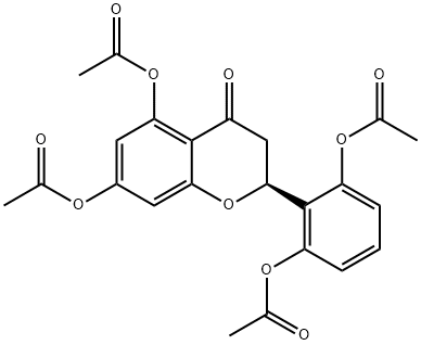 2<i></i>',5,6<i></i>',7-TETRAACETOXYFLAVANONE 结构式