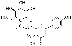5,8,4<i></i>'-三羟基-7-甲氧基黄酮 8-O-葡萄糖甙 结构式