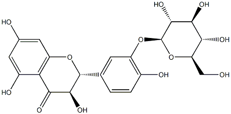 花旗松素 3<i></i>'-葡糖苷 结构式