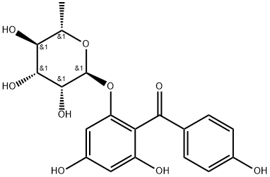 2-O-ALPHA-L-鼠李吡喃糖甙鳶尾酚酮 結(jié)構(gòu)式