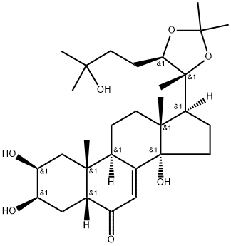 ECDYSTERONE 20,22-MO<i></i>NOACETO<i></i>NIDE 结构式